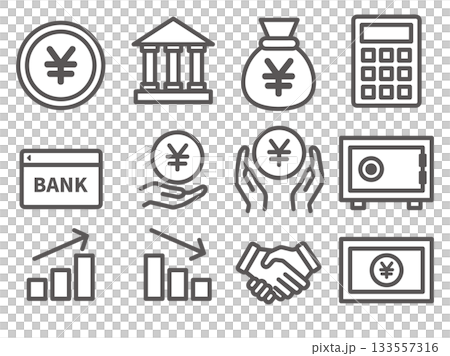 Finance related icon set Finance related icon set 133557316