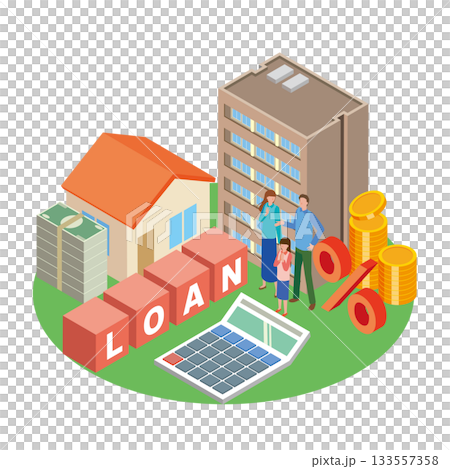 Mortgage image illustration Mortgage image illustration 133557358