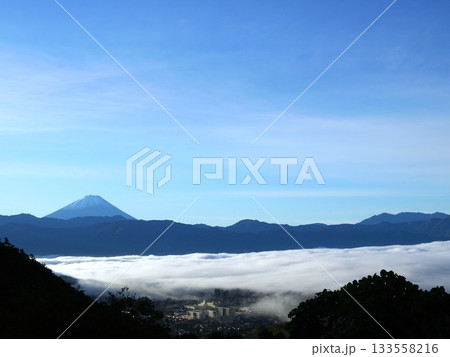 雲海に浮かぶ富士山 雲海に浮かぶ富士山 133558216