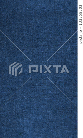 布生地テクスチャ素材　濃紺　青色　藍　インディゴ　シンプル 133558303