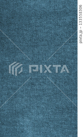布生地テクスチャ素材　青色　紺　インディゴ　藍　シンプル 133558306
