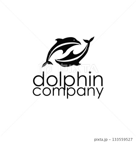 simple design open sea animal dolphin logo with simple sea dolphin concept illustration template simple design open sea animal dolphin logo with simple sea dolphin concept illustration template 133559527
