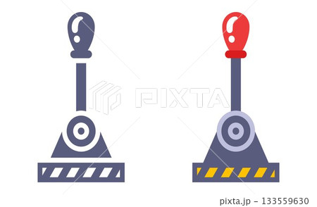 Lever of the mechanism for switching on. Lever of the mechanism for switching on. 133559630