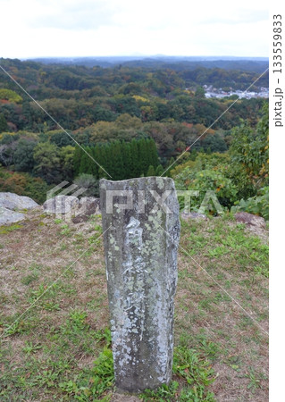 岡城 角櫓跡前のから眺める風景（大分県竹田市） 133559833