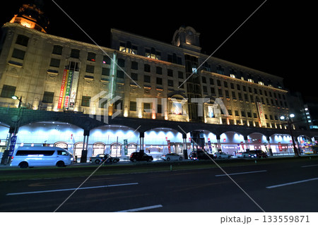 鹿児島市　街並み　夜景　繫華街 133559871