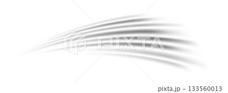 Abstract wind lines effect. Air stream flow wave motion trace. Light curved speed element. Swoosh or swirl stripe path design illustration. Fresh air conditioner blow concept. Vector twirl background 133560013