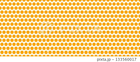 Seamless honeycomb pattern texture. Yellow repeated hexagon grid background. Golden honey beehive mosaic shape wallpaper. Gold repeating geometric hexagonal structure. Vector backdrop Seamless honeycomb pattern texture. Yellow repeated hexagon grid background. Golden honey beehive mosaic shape wallpaper. Gold repeating geometric hexagonal structure. Vector backdrop 133560017