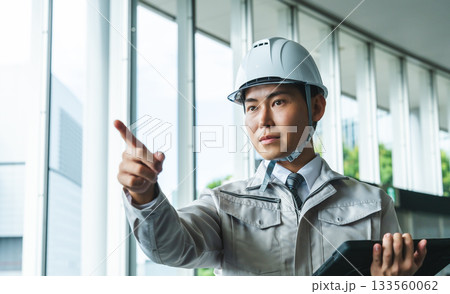 ゼネコン関連の男性ビジネス 133560062