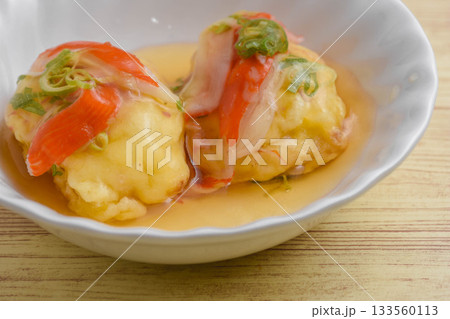 カニ玉の餡かけ 133560113