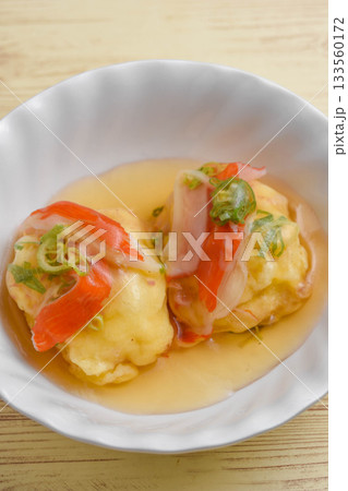 カニ玉の餡かけ 133560172