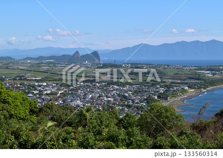 開聞山麓自然公園　展望所から竹山方面を望む 133560314