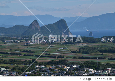 開聞山麓自然公園 展望所から竹山方面を望む 開聞山麓自然公園 展望所から竹山方面を望む 133560316