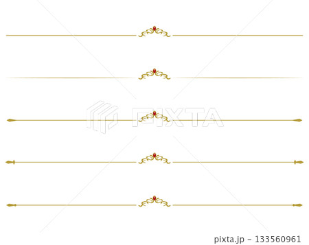 清楚なアンティーク飾り線のセット〜ゴールド〜 清楚なアンティーク飾り線のセット〜ゴールド〜 133560961
