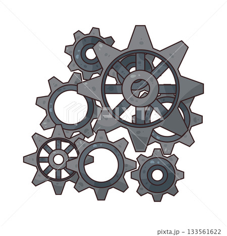 illustration of Clock Gears 133561622