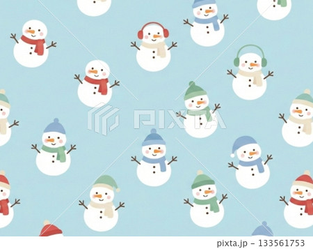 雪だるまのパターン 雪だるまのパターン 133561753