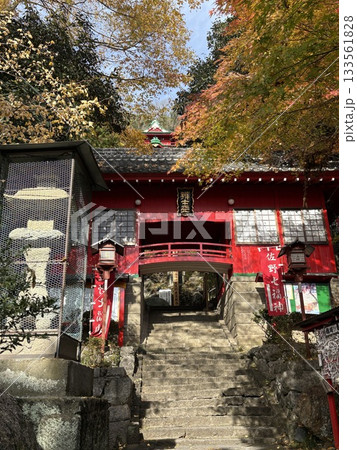 出流原涌釜神社に映える紅葉_ 日本名水百選_ 栃木県の天然記念物 133561828