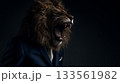 スーツを着たライオンが力強く吠える権威とパワー「生成AI」 133561982