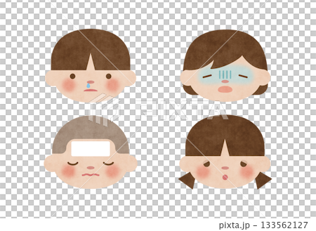 風邪　子供 133562127