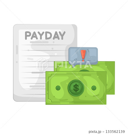 Illustration of payday  133562139