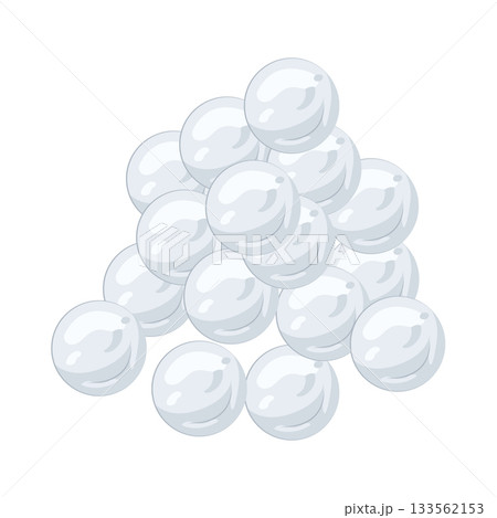 Illustration of plastic ball 133562153