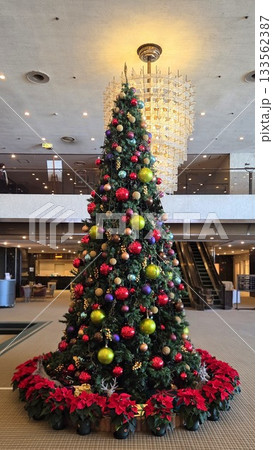 ホテルロビーのクリスマスツリー 133562387