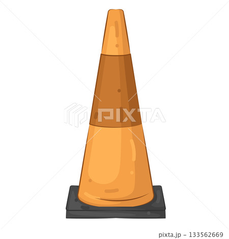 Illustration of traffic cone Illustration of traffic cone 133562669