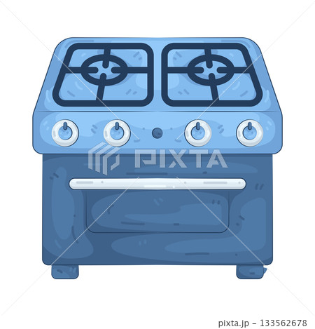 Illustration of stove Illustration of stove 133562678