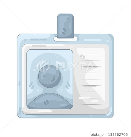 Illustration of employee id card Illustration of employee id card 133562706