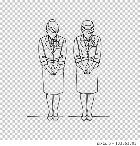 前台女員工鞠躬 前台女員工鞠躬 133563303