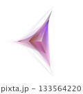 Angular Sci-Fi Crystal Form With Gradient Facets On Transparent Background 133564220