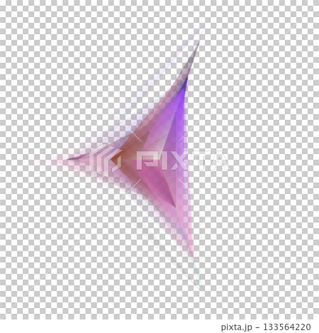 Angular Sci-Fi Crystal Form With Gradient Facets On Transparent Background Angular Sci-Fi Crystal Form With Gradient Facets On Transparent Background 133564220