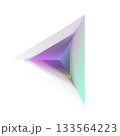 Translucent Gradient Tetrahedron On Transparent Background 133564223