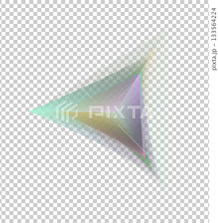 Soft Gradient Translucent Tetrahedron On Transparent Background Soft Gradient Translucent Tetrahedron On Transparent Background 133564224