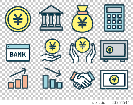 Finance related icon set Finance related icon set 133564544