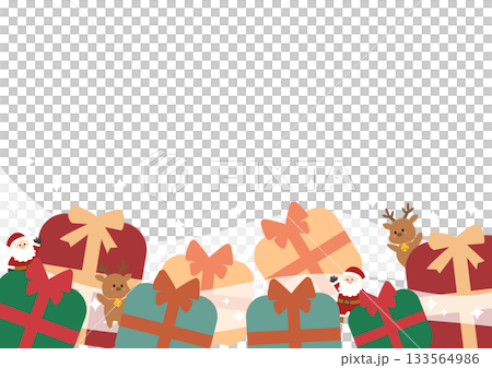 Cute Christmas frame 133564986