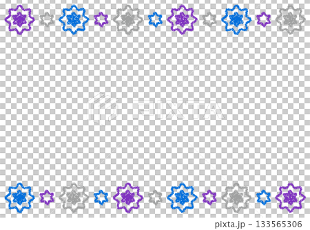 手描きのクレヨン素材　背景　ウイルスイメージ 133565306