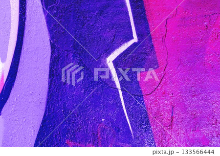 Vibrant Purple and Pink Urban Graffiti with Bold Lines for 90s, Y2K Aesthetic 133566444