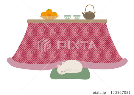 コタツと猫 133567081