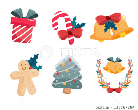 christmas ornament decoration element, merry christmas collection 133567294