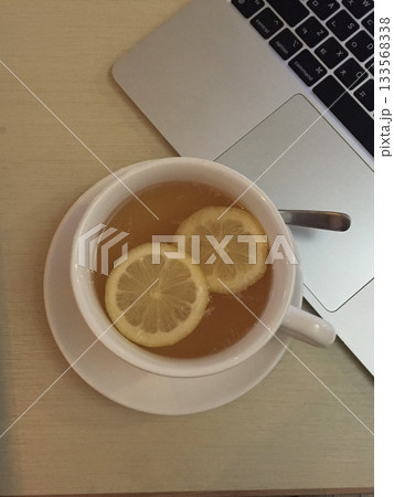 Refreshing lemon tea with a perfect balance of citrusy zest and smooth tea flavor. A soothing and revitalizing drink, perfect for any time of the day. Refreshing lemon tea with a perfect balance of citrusy zest and smooth tea flavor. A soothing and revitalizing drink, perfect for any time of the day. 133568338