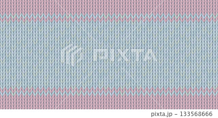 Light blue wool knitted texture with pink stripes seamless pattern background 133568666