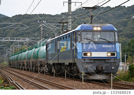 中央線タキをけん引するEH200電気機関車1号機ブルーサンダー 中央線タキをけん引するEH200電気機関車1号機ブルーサンダー 133568819