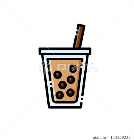 タピオカミルクティー 台湾 飲み物 タピオカ 133569223