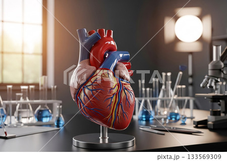 Cardio Educational Model Representing Blood Flow Path 133569309
