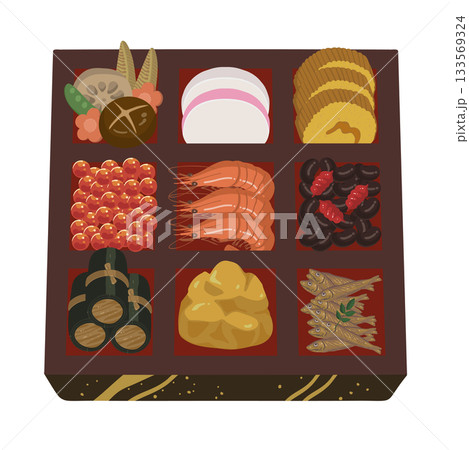 お節料理のイラスト 133569324
