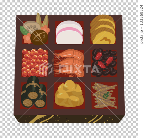 お節料理のイラスト 133569324