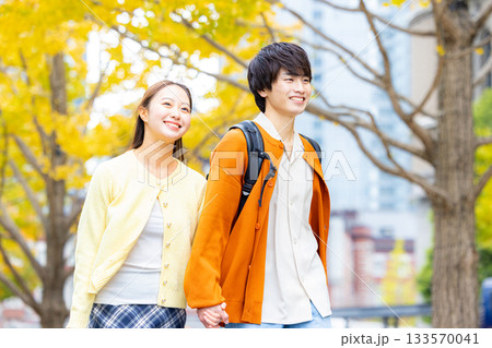 東京に旅行に来たカップル 秋 東京に旅行に来たカップル 秋 133570041