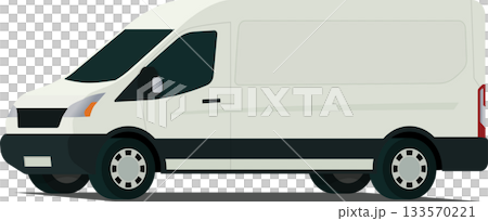 Transit van angled front side view Transit van angled front side view 133570221