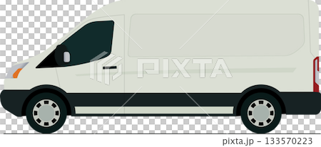 Transit van flat side view Transit van flat side view 133570223