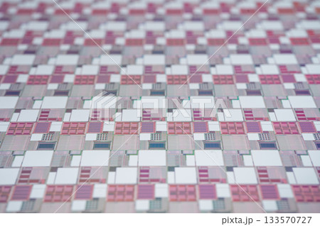 Silicon wafer for manufacturing semiconductor of integrated circuit. 133570727